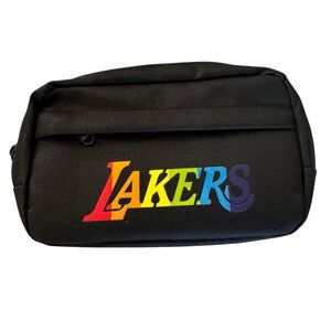 Lakers Black Multi-Color Logo Body Bag (NEW)